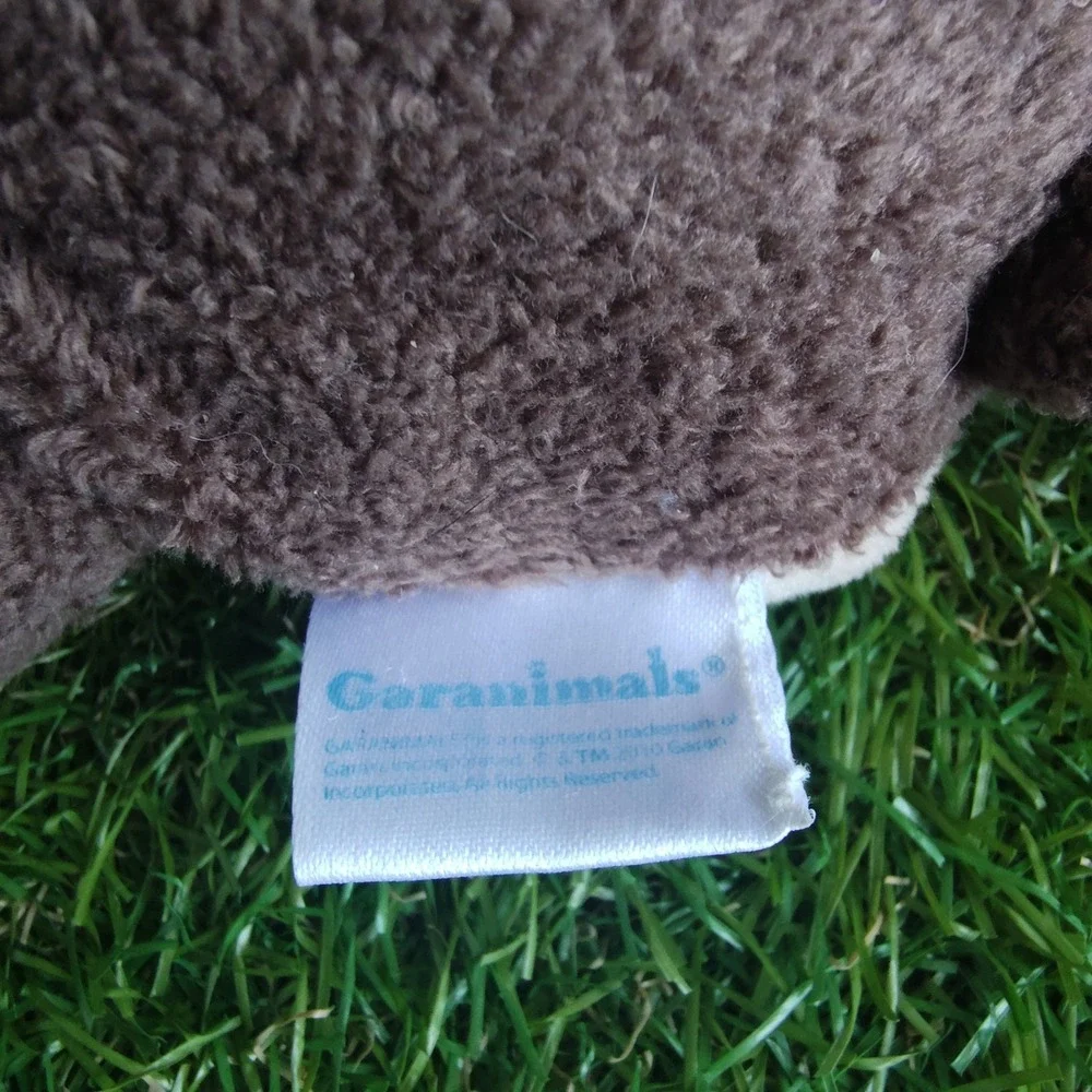 Garanimals Baby Monkey Plush Toy Blue Bow Ribbon 6 inch Brown Stuffed Animal Toy